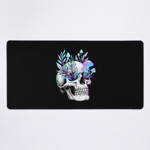 Item preview, Bioluminescent Mushroom Botanical Skull Cyber Goth Modern Macabre designed and sold by WorldShop17.