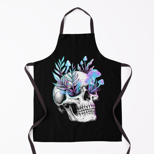 Item preview, Bioluminescent Mushroom Botanical Skull Cyber Goth Modern Macabre designed and sold by WorldShop17.