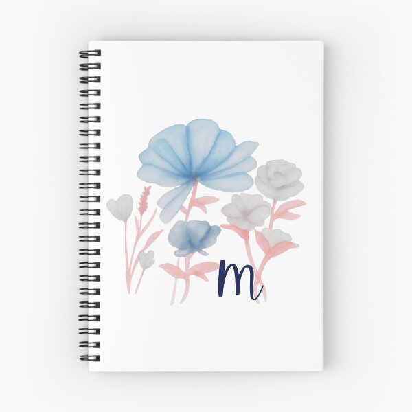 Item preview, Floral Watercolor Monogram Letter M Art designed and sold by MaisyTorrence.