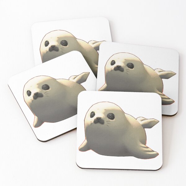 Item preview, low poly baby seal designed and sold by teethfairy.