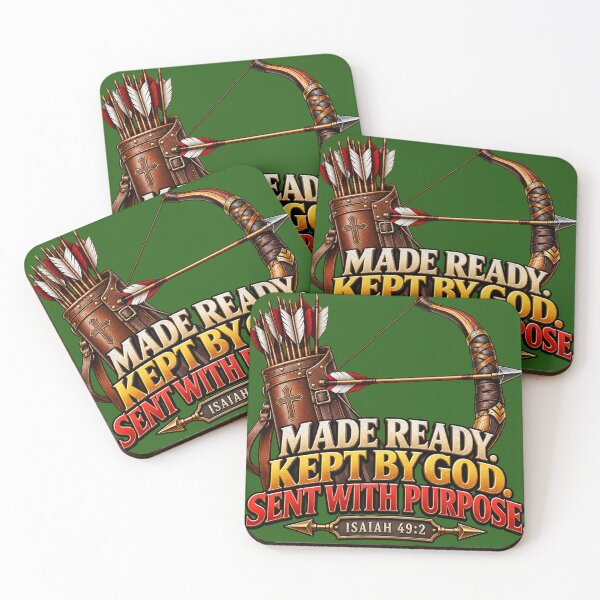 Item preview, Made Ready. Kept by God. Sent with Purpose. Isaiah 49:2 designed and sold by TheBibleStop.