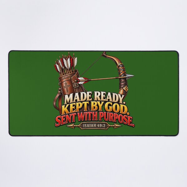 Item preview, Made Ready. Kept by God. Sent with Purpose. Isaiah 49:2 designed and sold by TheBibleStop.