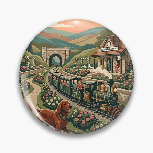 Item preview, Red Setter Railway Gardener designed and sold by PictoVibe.