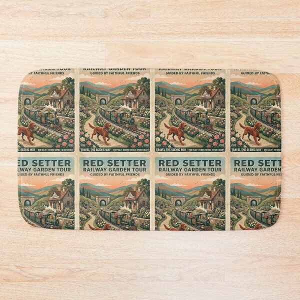 Item preview, Red Setter Railway Gardener designed and sold by PictoVibe.