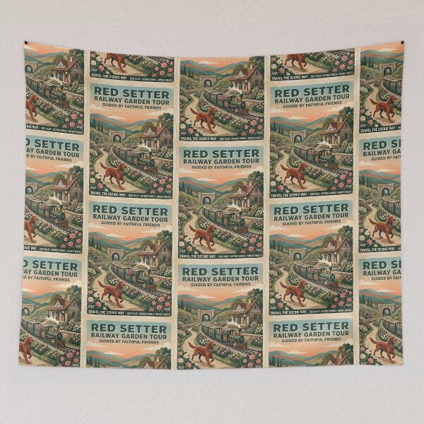 Item preview, Red Setter Railway Gardener designed and sold by PictoVibe.