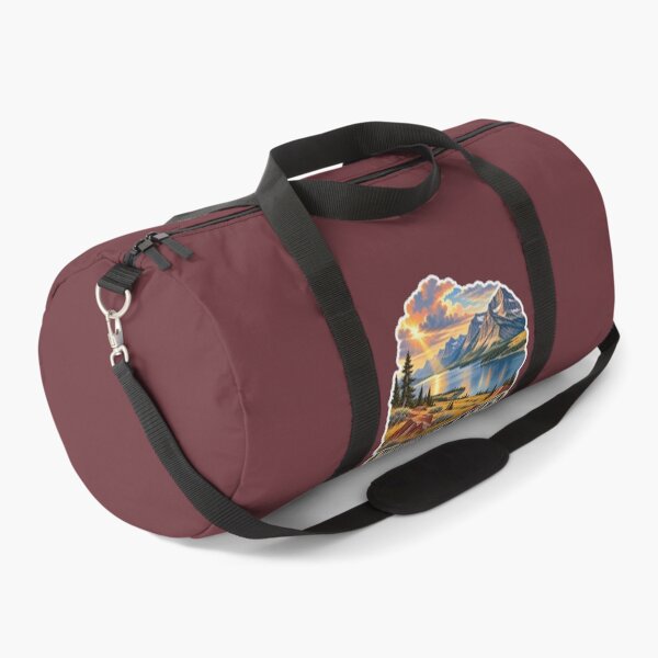 Item preview, Waterton Lakes Alberta Vintage Rocky Mountain Travel Print designed and sold by PinUpPizzazz.