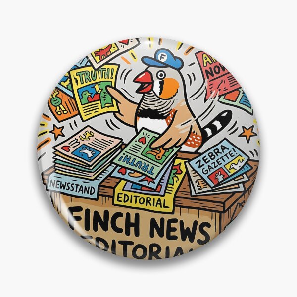 Item preview, Zebra Finch Newsstand Editor designed and sold by PictoVibe.