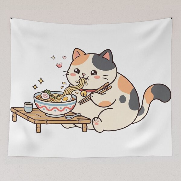 Item preview, Michi Ramen - Japanese Kawaii Kitten designed and sold by conamor-bymel.