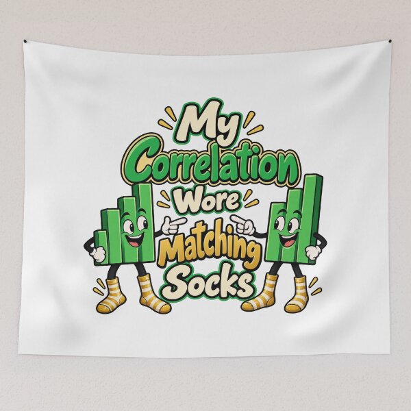 Item preview, Correlation Wore Matching Socks Trading Humor designed and sold by Bikivuno.