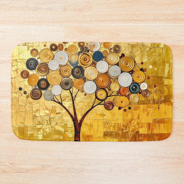 Item preview, Ornate Gold Leaf and Mosaic Circle Tree designed and sold by Vicky Brago-Mitchell®.