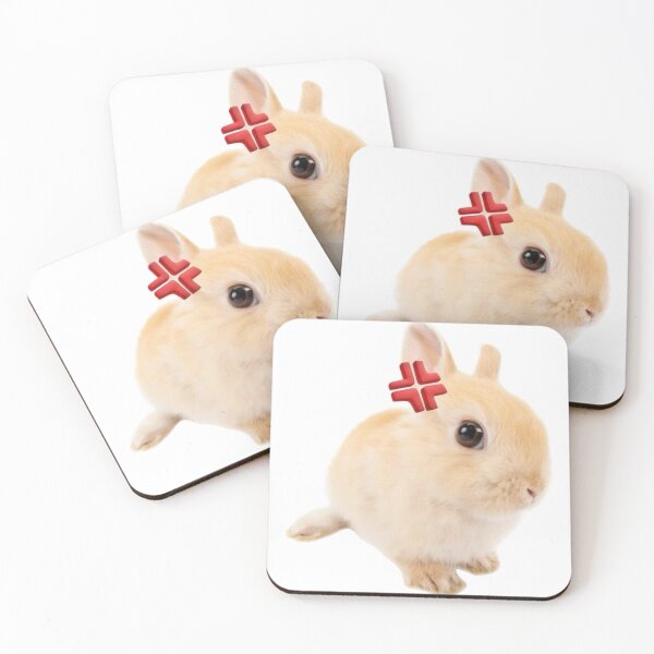Item preview, angry bunny emote designed and sold by teethfairy.