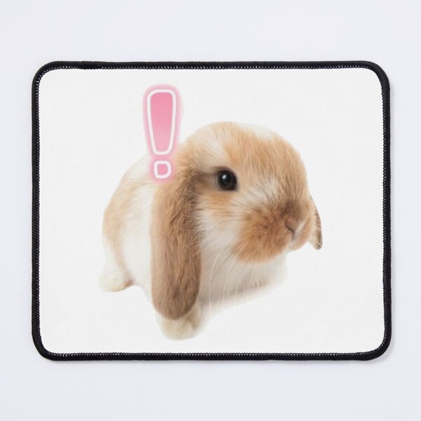 Item preview, exclamation bunny emote designed and sold by teethfairy.