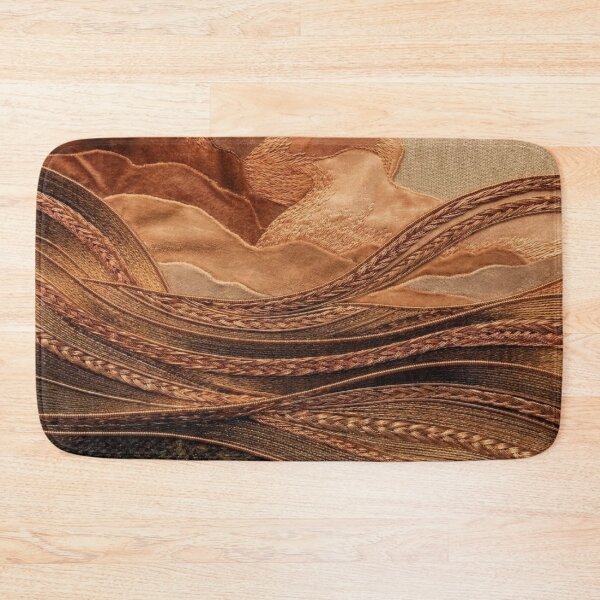 Item preview, Warm Terracotta Textile Art Landscape designed and sold by KingsArtworx 2.