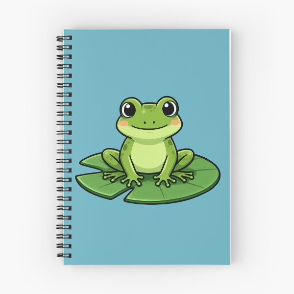 Item preview, Frog On A Lily Pad, Cute Illustrated Frog designed and sold by WrenAndWhimsy.