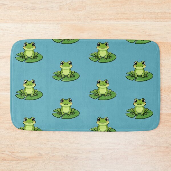 Item preview, Frog On A Lily Pad, Cute Illustrated Frog designed and sold by WrenAndWhimsy.