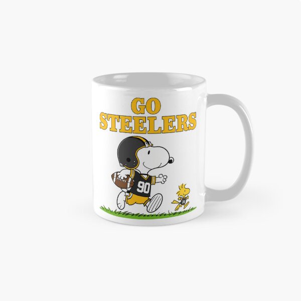 Item preview, Snoopy & Woodstock Pittsburgh Steelers Football Retro F404 designed and sold by GLUVY-THEME.