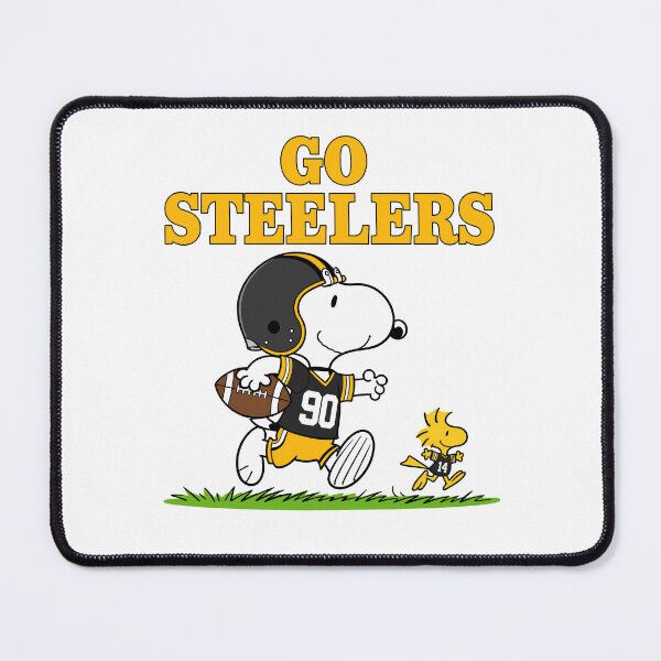 Item preview, Snoopy & Woodstock Pittsburgh Steelers Football Retro F404 designed and sold by GLUVY-THEME.