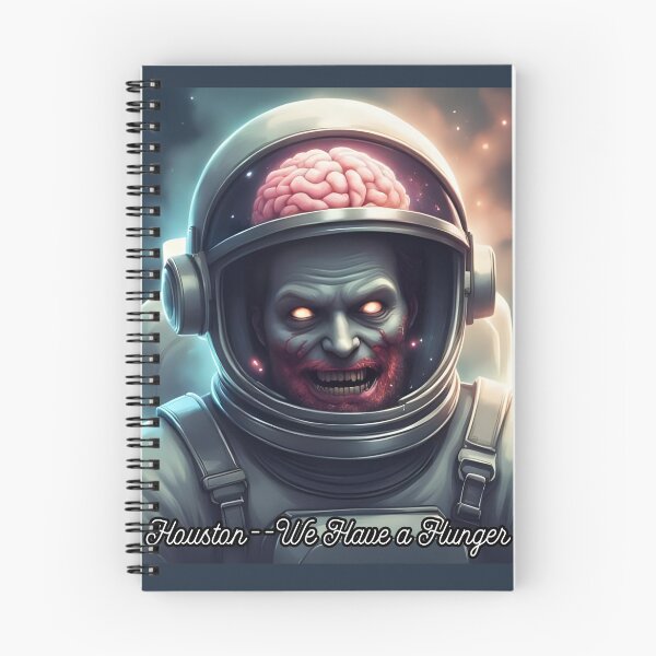 Item preview, Retro Space Horror Zombie Astronaut with Exposed Brain designed and sold by soin10s-designs.
