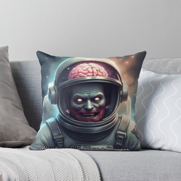 Item preview, Retro Space Horror Zombie Astronaut with Exposed Brain designed and sold by soin10s-designs.