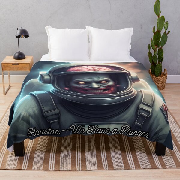 Item preview, Retro Space Horror Zombie Astronaut with Exposed Brain designed and sold by soin10s-designs.