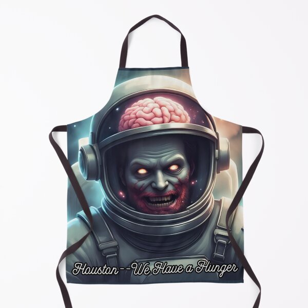 Item preview, Retro Space Horror Zombie Astronaut with Exposed Brain designed and sold by soin10s-designs.