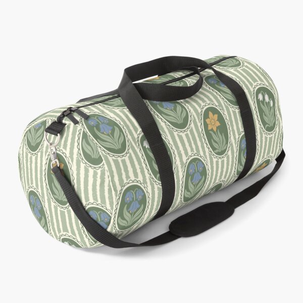 Item preview, Vintage Floral Olive Green Cameo Cottagecore Garden Sage Green Ticking Stripe designed and sold by dyesandpigments.