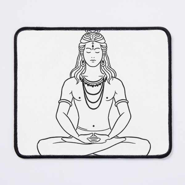 Item preview, Minimalist Single Line Lord Shiva Vector Graphic designed and sold by RM.creativeworks.