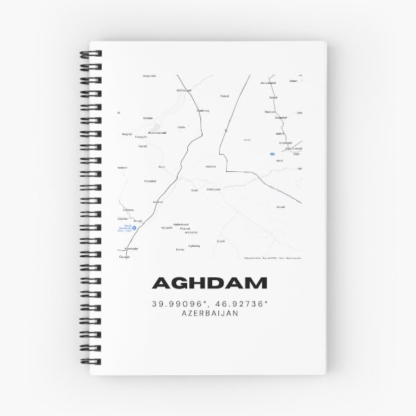 Item preview, Aghdam Azerbaijan Map | Minimalist Aghdam Location & Travel Design designed and sold by RM-Journey.