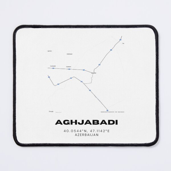 Item preview, Aghjabadi Azerbaijan Map | Minimalist Aghjabadi Location Design designed and sold by RM-Journey.