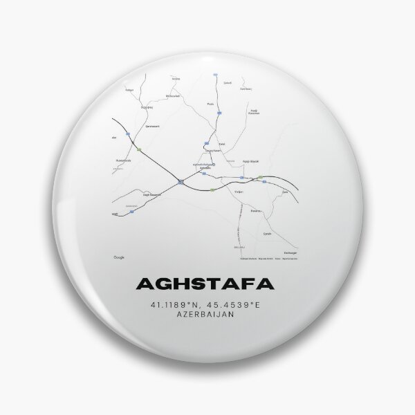 Item preview, Aghstafa Azerbaijan Map | Minimalist Aghstafa Location & Travel Design designed and sold by RM-Journey.
