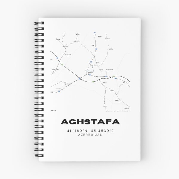 Item preview, Aghstafa Azerbaijan Map | Minimalist Aghstafa Location & Travel Design designed and sold by RM-Journey.