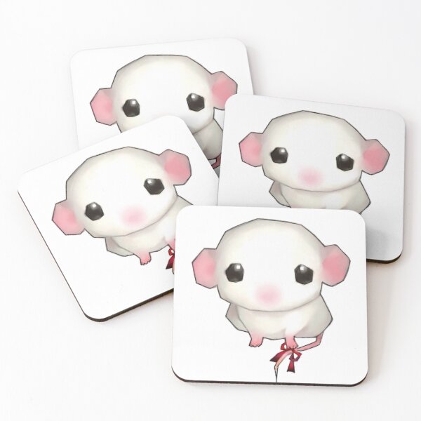 Item preview, low poly white mouse designed and sold by teethfairy.