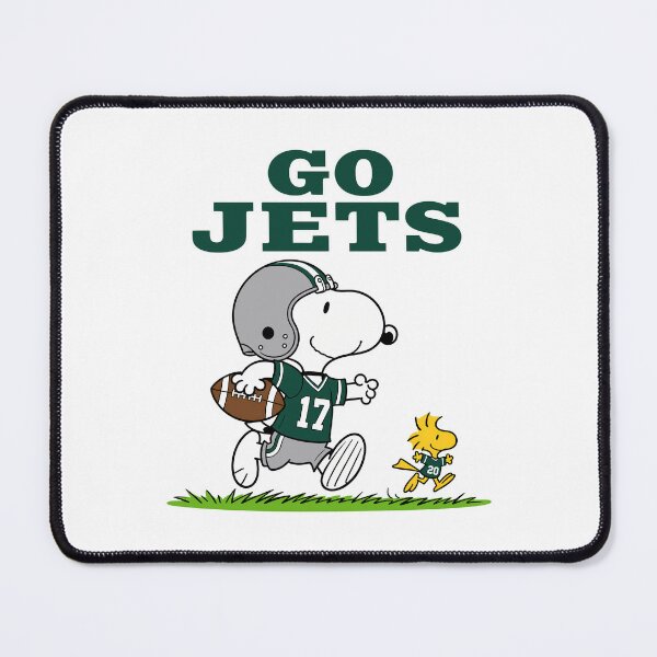 Item preview, Snoopy & Woodstock New York Jets Football Retro F406 designed and sold by GLUVY-THEME.