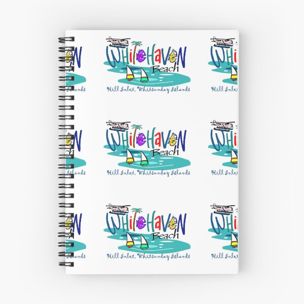 Item preview, Whitehaven Beach Whitsundays Swirling Sands Retro Souvenir designed and sold by Al Benge - NZ & Australian Art.