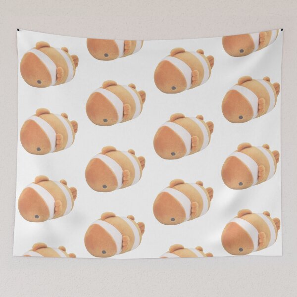 Item preview, fat clownfish plushie designed and sold by teethfairy.