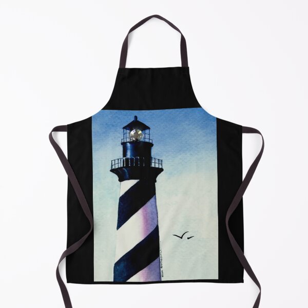 Item preview, Cape Hatteras Lighthouse watercolor with a crystal in the light. designed and sold by aswoa.