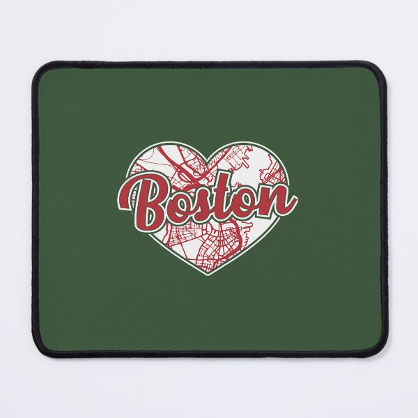 Item preview, Love Boston Baseball Heart City Map designed and sold by NourishingShop.