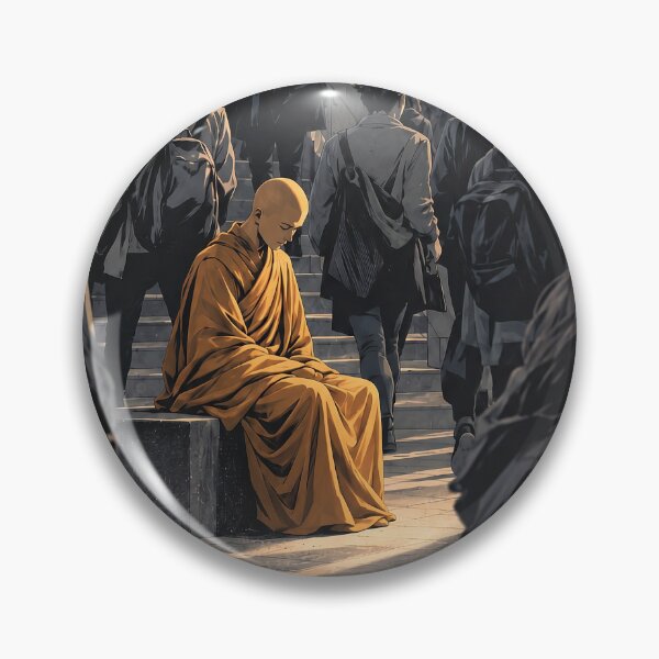 Item preview, Where the Rush Fades — Monk in the City Crowd designed and sold by SacredLensV.