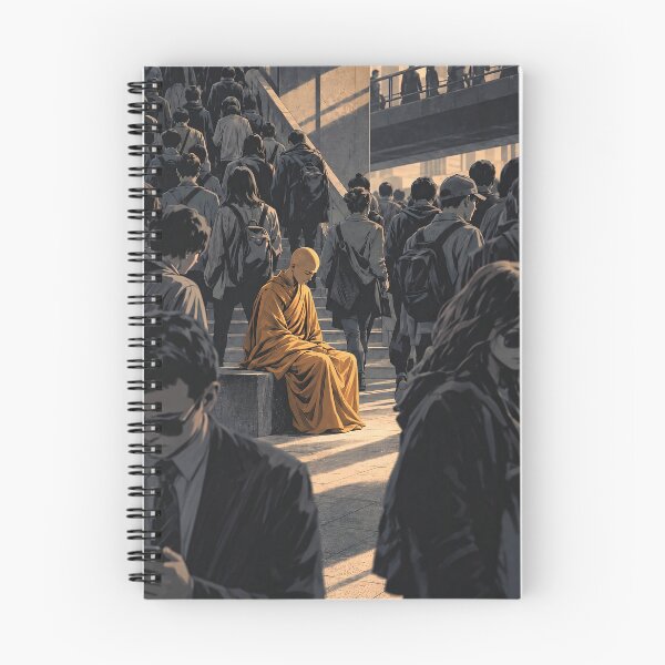 Item preview, Where the Rush Fades — Monk in the City Crowd designed and sold by SacredLensV.