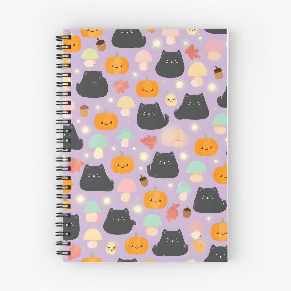 Item preview, Fall Kawaii Cat and Pumpkin designed and sold by AlyssasCreativeBoutique.