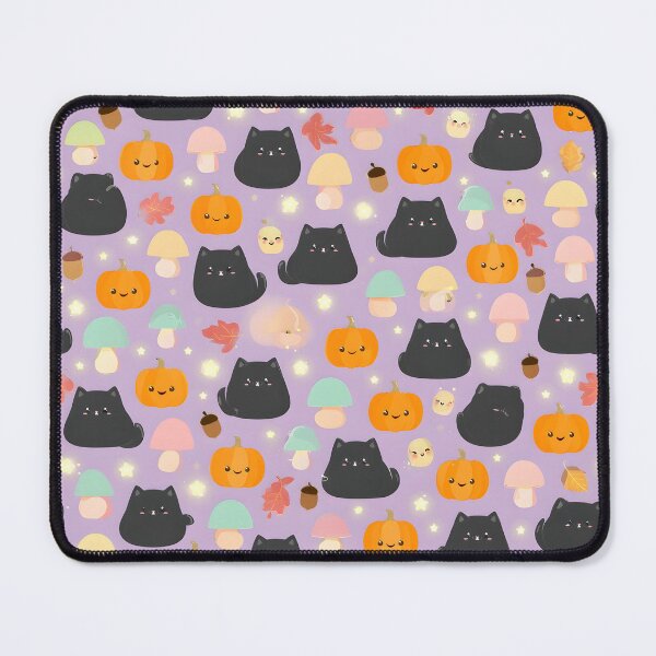 Item preview, Fall Kawaii Cat and Pumpkin designed and sold by AlyssasCreativeBoutique.