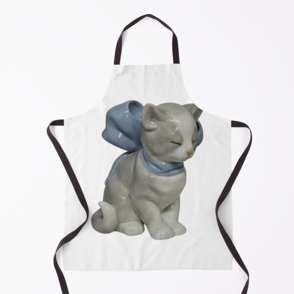 Item preview, vintage grey kitty figurine designed and sold by teethfairy.