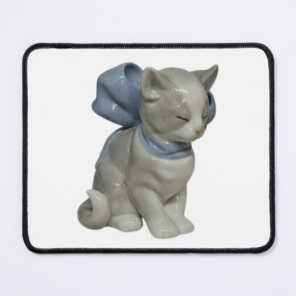 Item preview, vintage grey kitty figurine designed and sold by teethfairy.