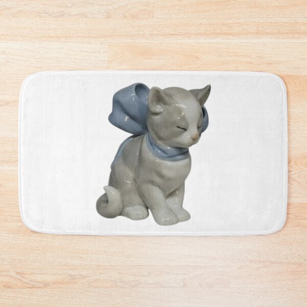 Item preview, vintage grey kitty figurine designed and sold by teethfairy.