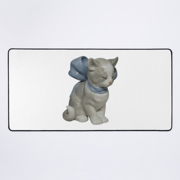 Item preview, vintage grey kitty figurine designed and sold by teethfairy.