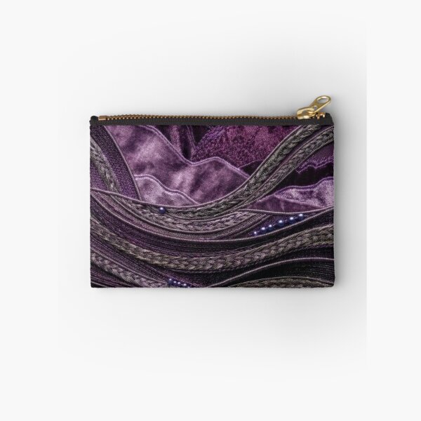 Item preview, Deep Plum Textile Art Landscape designed and sold by KingsArtworx 2.