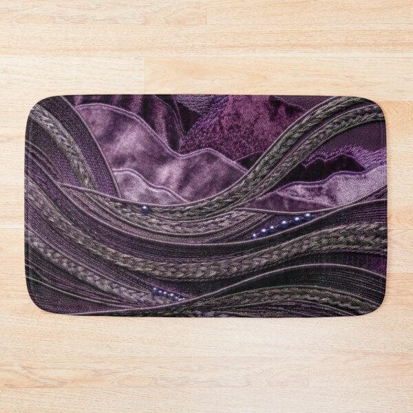Item preview, Deep Plum Textile Art Landscape designed and sold by KingsArtworx 2.