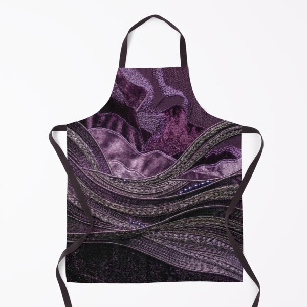 Item preview, Deep Plum Textile Art Landscape designed and sold by KingsArtworx 2.