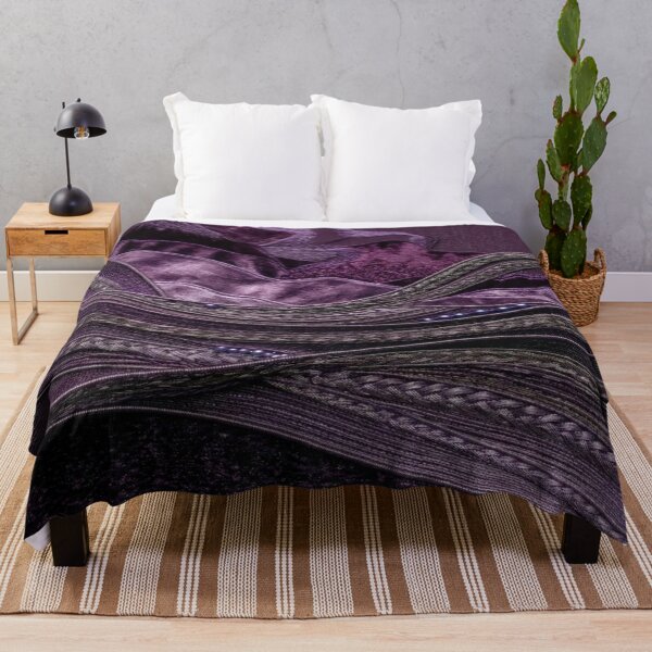 Item preview, Deep Plum Textile Art Landscape designed and sold by KingsArtworx 2.