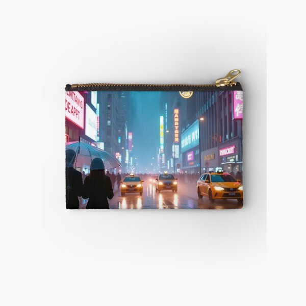 Item preview, Neon Reflections | Rainy City Evening designed and sold by nhk999.